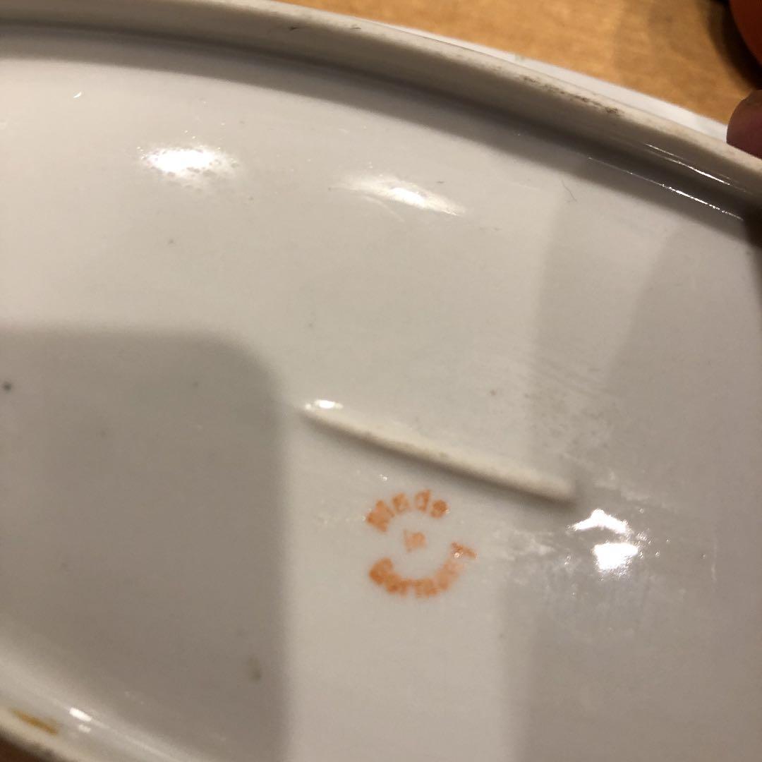 ドイツアンティーク　手描プレート