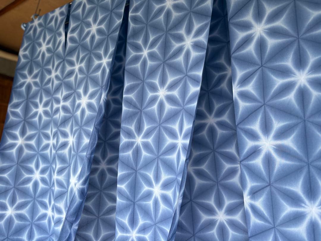 オーダー 浴衣用 雪花絞り木綿反物