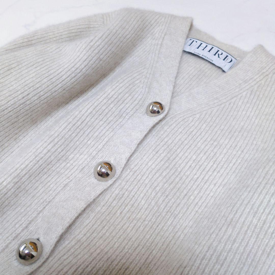 極美品✨️サードマガジン リブ編みショートカーディガン ふんわり❁