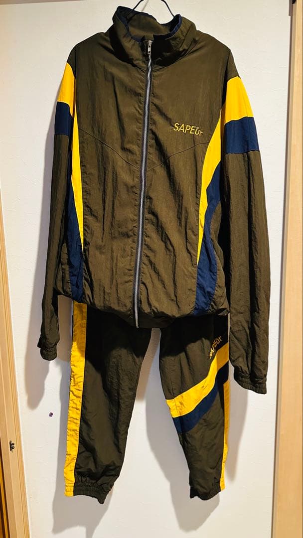 SAPEur サプール　シャカシャカトラックスーツ　オリーブ　L