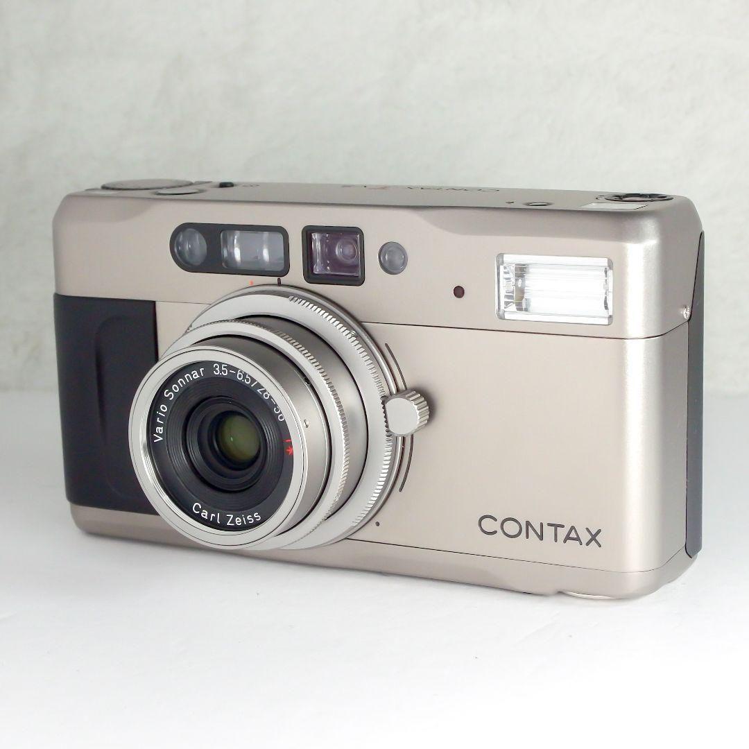 完動美品 コンタックス CONTAX TVS 専用革ケース レンズフードフィルタ