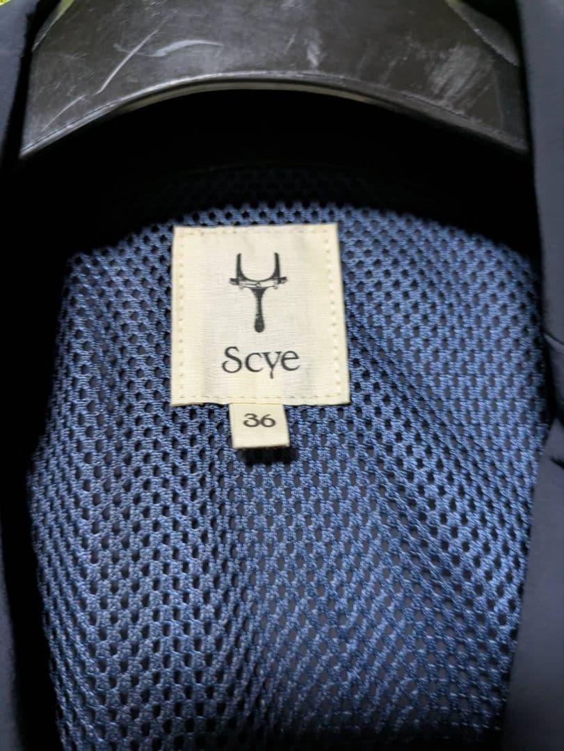 Scye ネイビー ナイロンジャケット 36　サイベーシックス