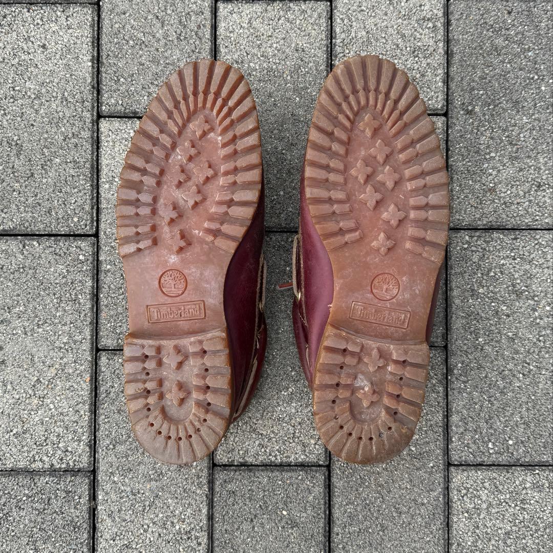 00s Timberland 3eye バーガンディ デッキシューズ us9.5