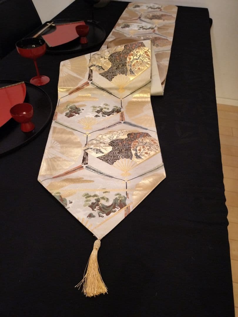 A938高級‼️逸品‼️ひな祭り‼️扇子‼️2m3cm