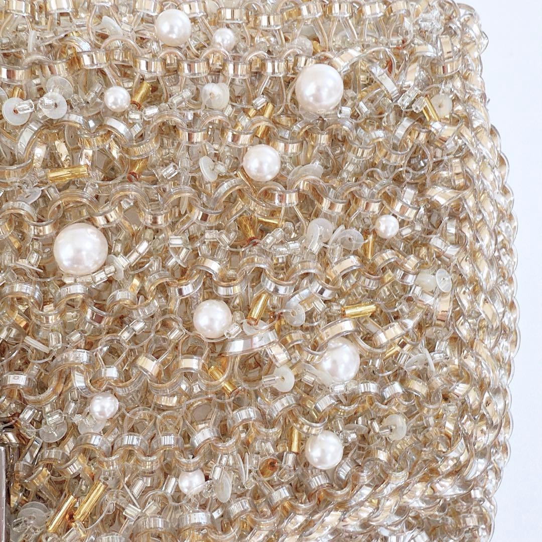 完売品　アンテプリマ　ペルラグリッター　ショルダー　ミディアム　シルバーゴールド