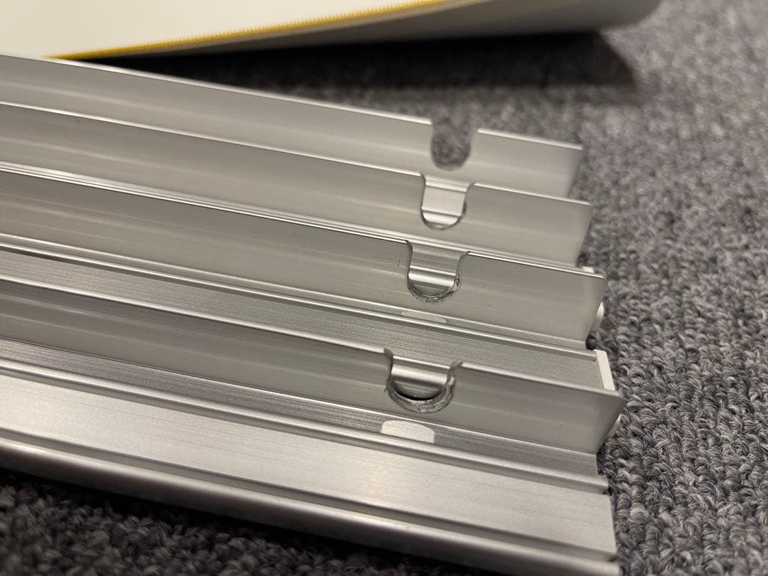 無印良品 ステンレスユニットシェルフ フロントスクリーン2つとレール ２連タイプ