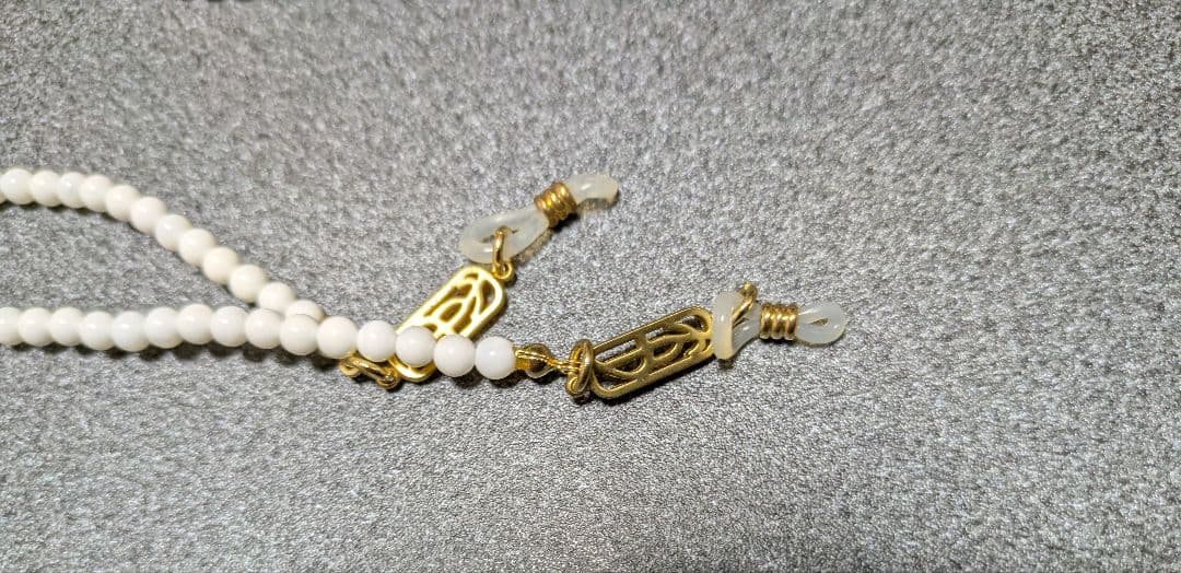 アクセサリー SOSHIOTSUKI Juzu Glasses Chain WHITE