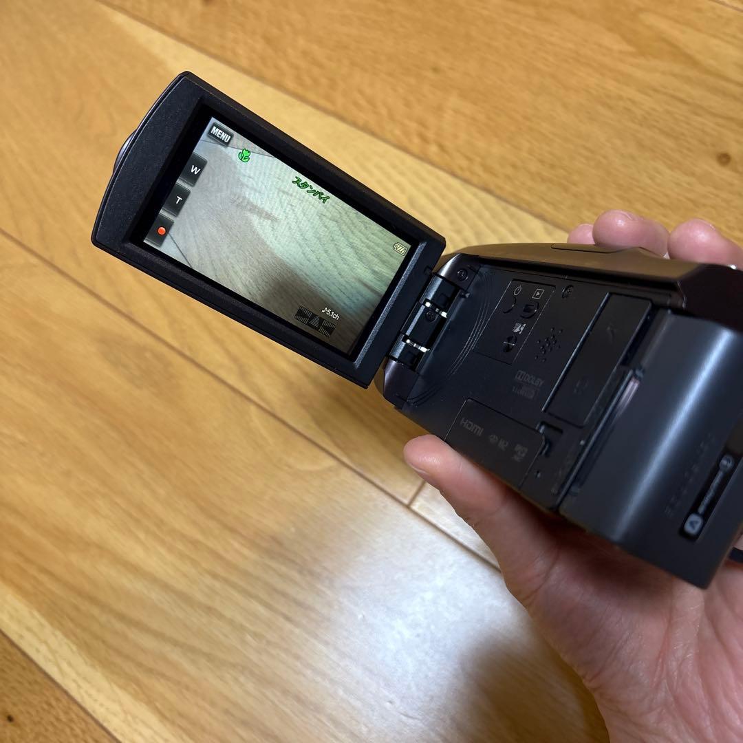 【中古】SONY HDHandycam HDR-CX670 ボルドーブラウン