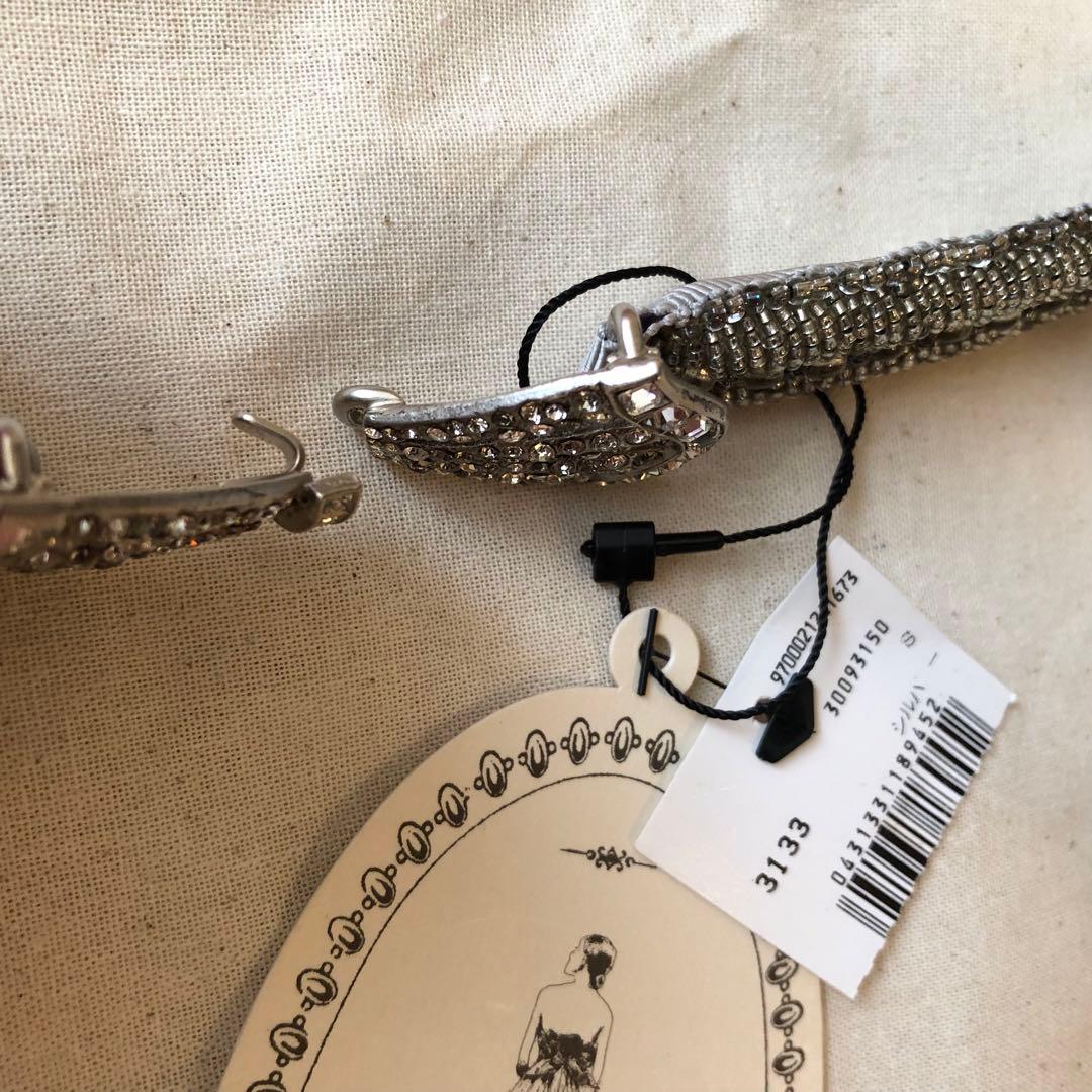 leur logette ルールロジェット リボン型ベルト シルバー サイズ0