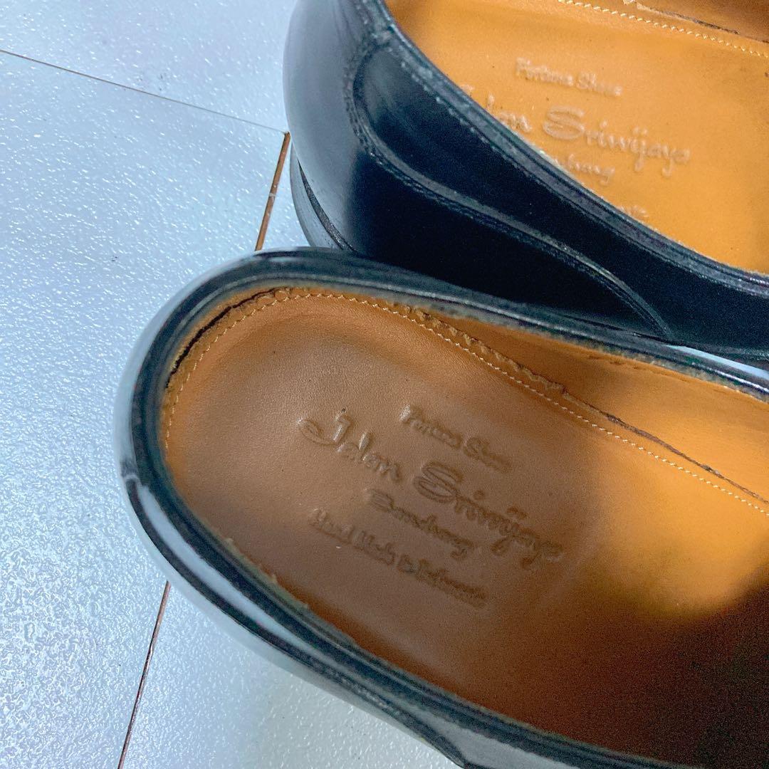 ジャランスリワヤ ストレートチップ ビジネスシューズ 26 本革 黒 98654