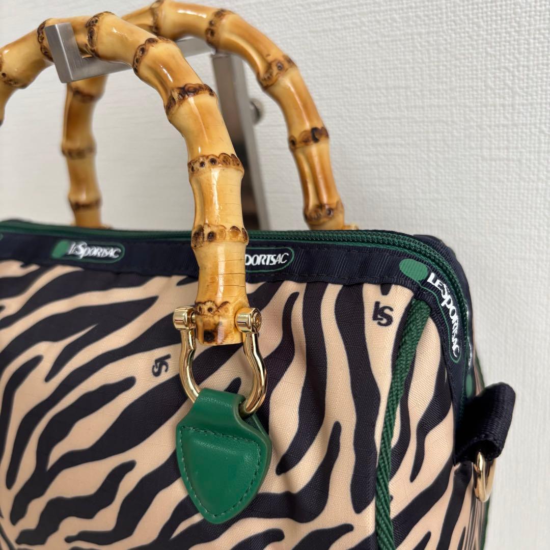 【極美品】LeSportsac アトリエ ゼブラ柄 ミニボストンバッグ