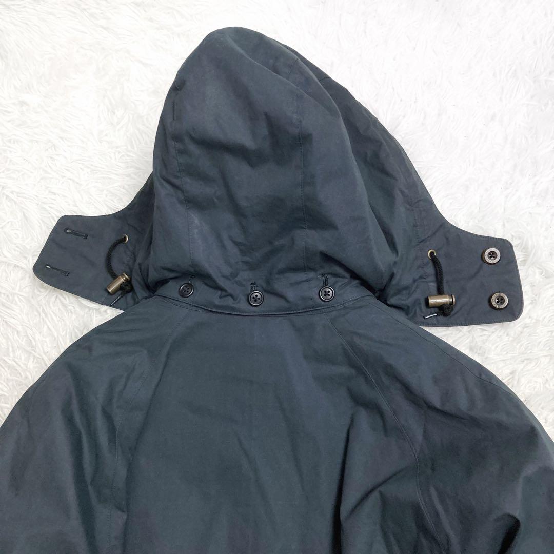 ゆうしょう バーバリー 中綿ライナー付モッズコート ノバチェック ネイビー