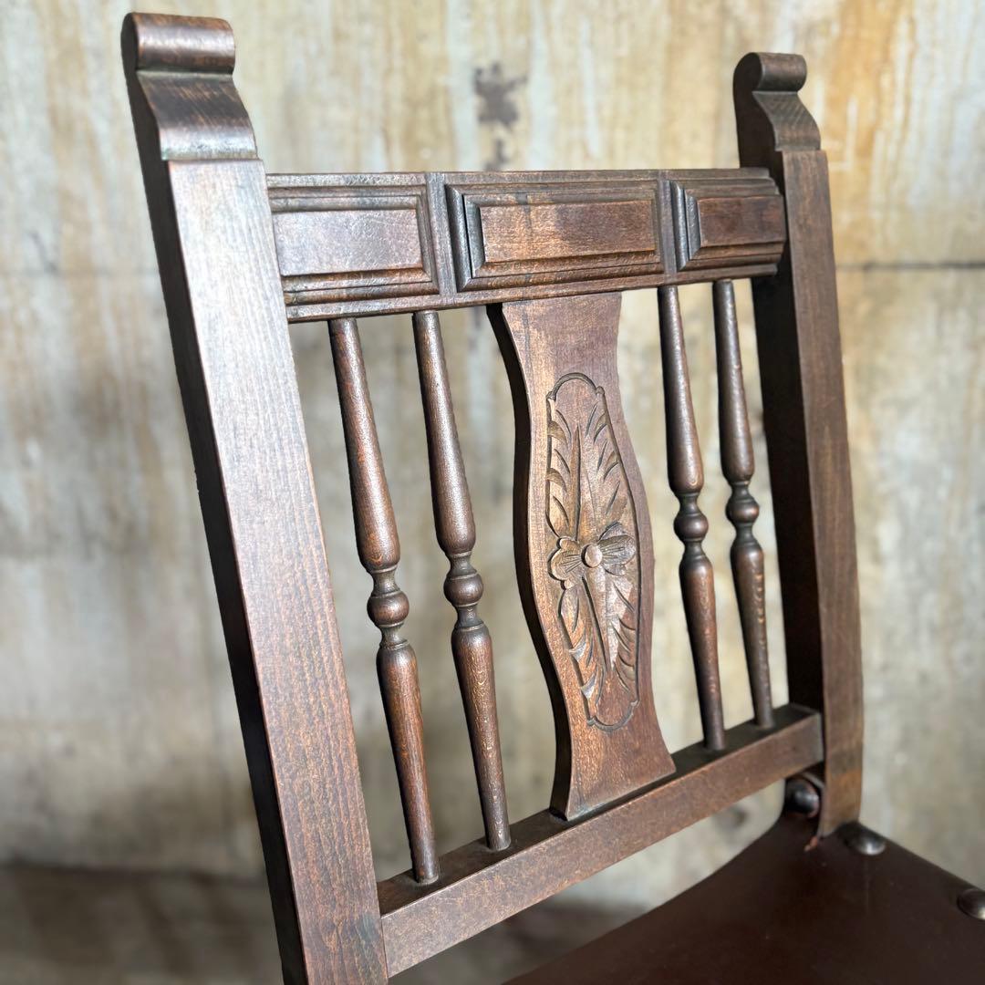 NAVARRO ARGUDO スペイン　ヴィンテージ　レザーシートチェア　②