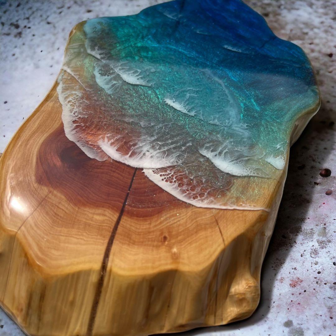 一点物　レジンアート　海アート　インテリア　オーシャンアート　無垢