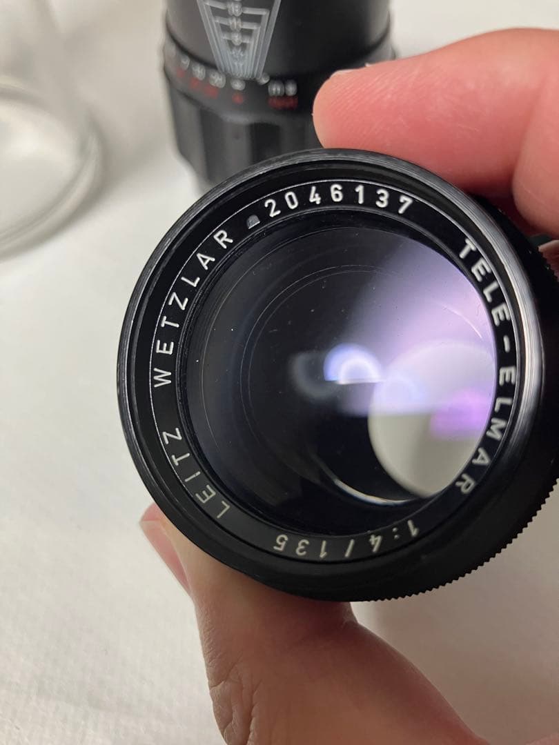 LEITZ TELE-ELMAR 135mm f/4 レンズ 赤文字　良品