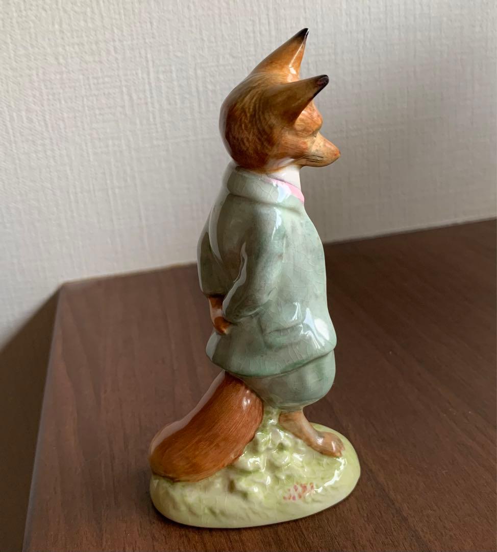 ピーターラビット ジマイマときつねの紳士 フィギュリン BP-2ゴールドオーバル