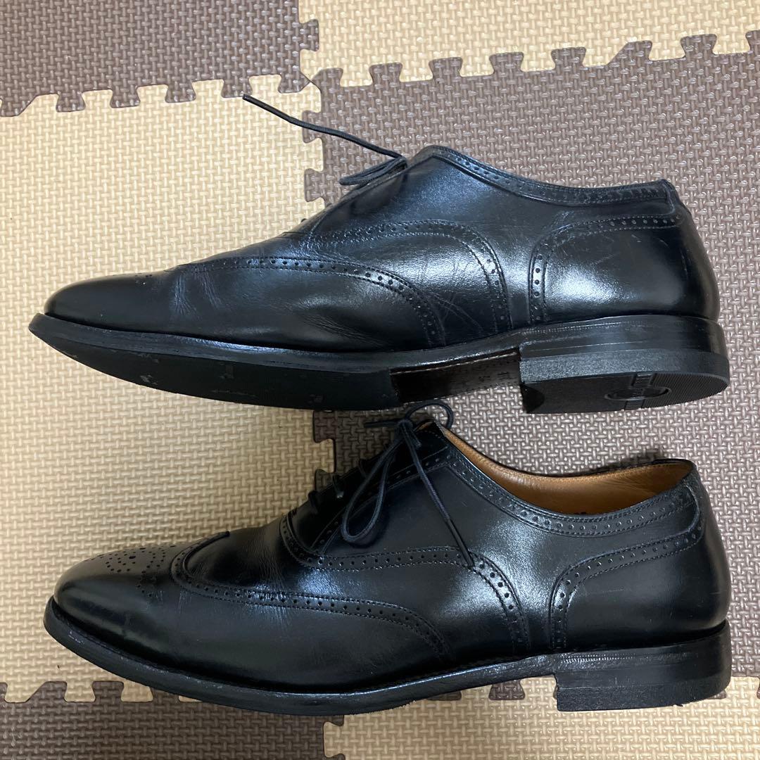 スコッチグレインウィングチップ ブラック