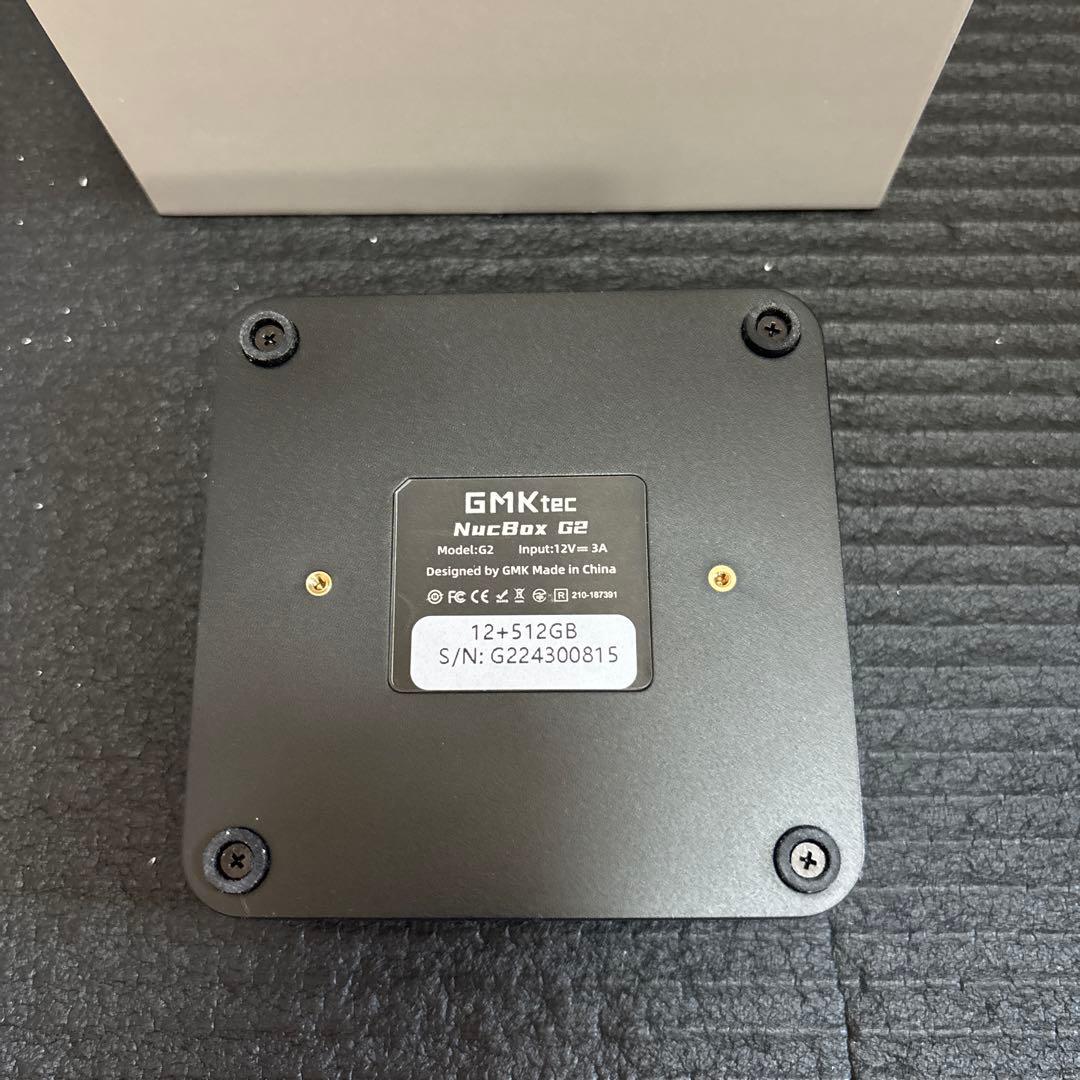 ミニPC GMKtec NucBox G2 12GB/512GB