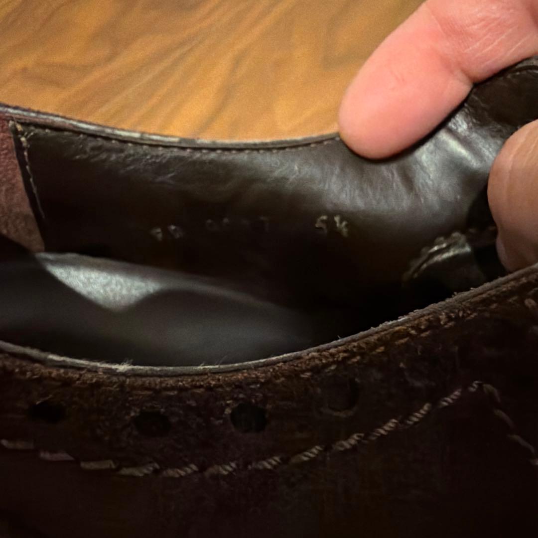 正規美品Louis Vuitton ブラウン スエード オックスフォード25cm