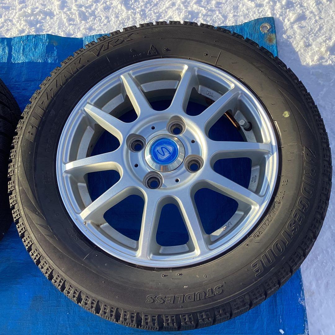 軽自動車用ブリザック155/65R13 ４本のうち２本❗️ やまゆたです‼️
