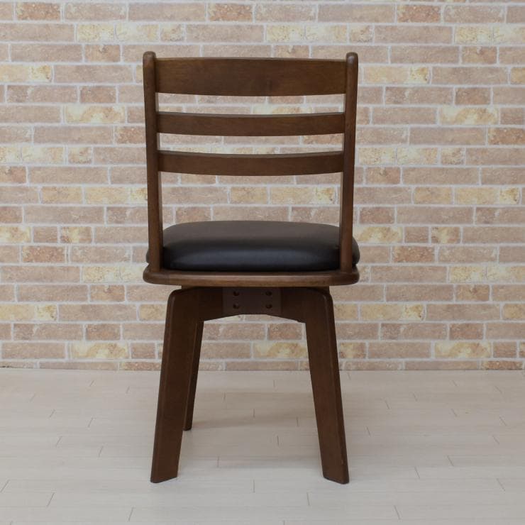 TR DC WH 4脚　回転式ダイニングチェア　ブラウン＊ブラック