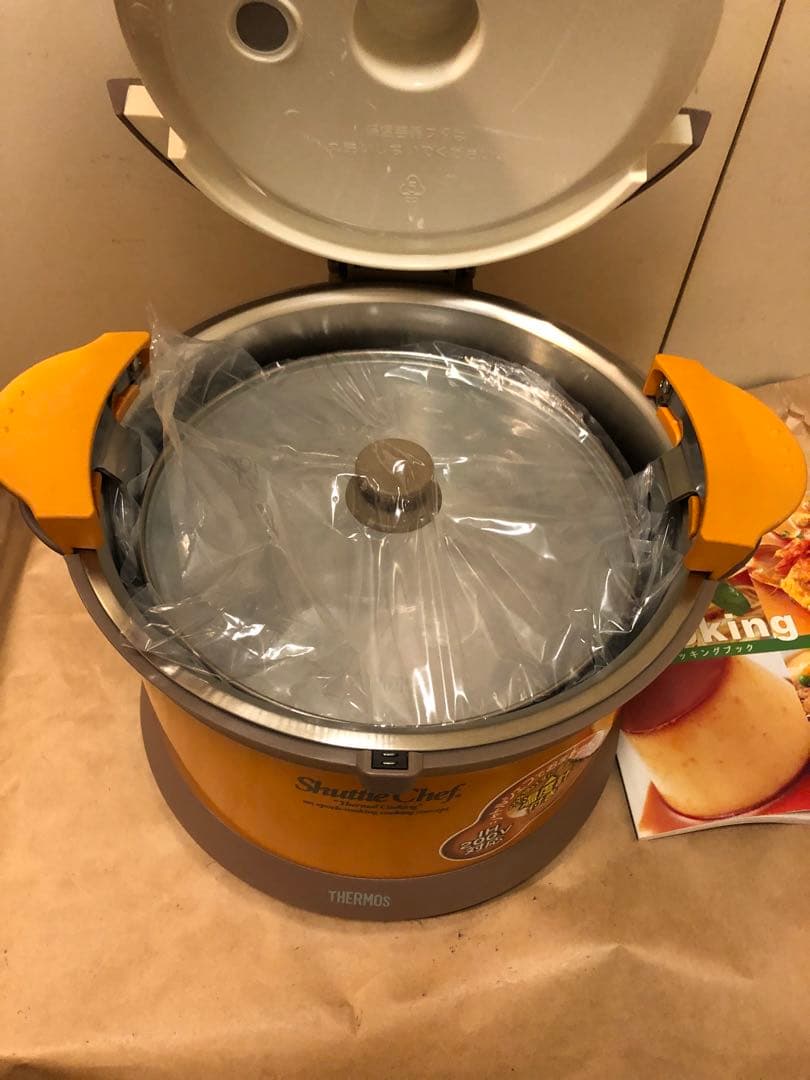 未使用　サーモス　真空保温調理器 シャトルシェフ KPX-3500 オレンジ