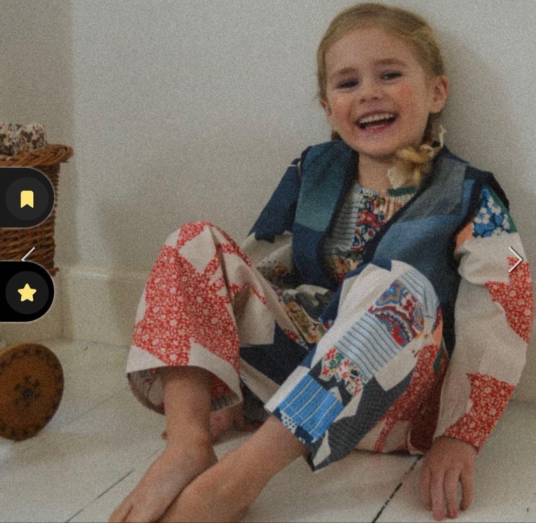 SISSEL EDELBO MINI パッチワークパンツ3-4Y