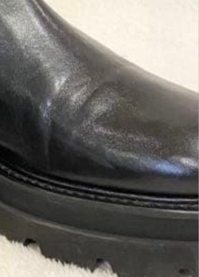 PASCUCCI ブラック サイドゴアブーツ 36