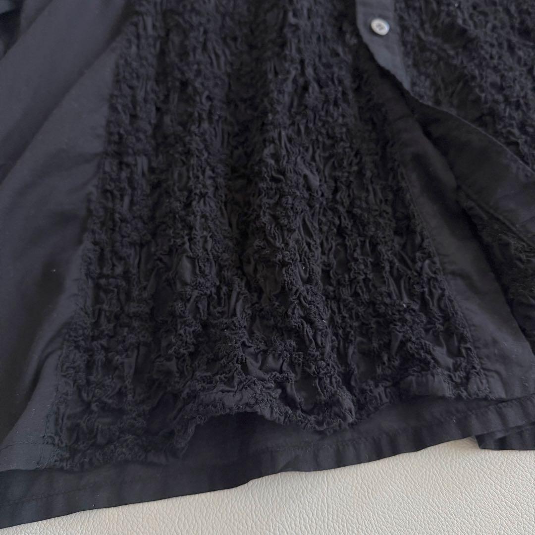 Plantation コットンワンピース 凹凸 くしゅくしゅ シャツワンピ