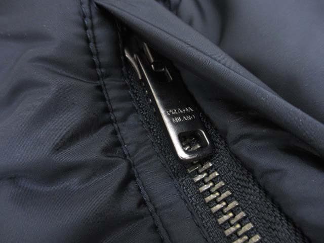 美品 プラダスポーツ SJC361 ナイロン×スウェット ブルゾン ジャケット