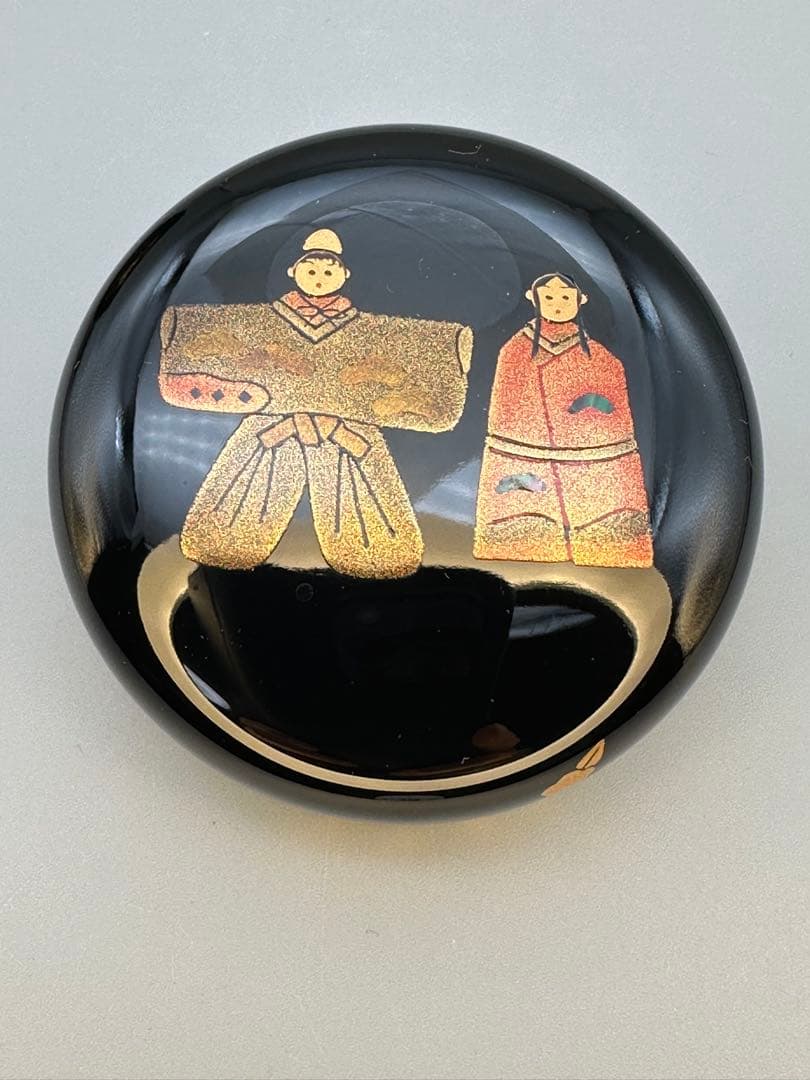 茶道具　棗　竹内幸斎　立ち雛