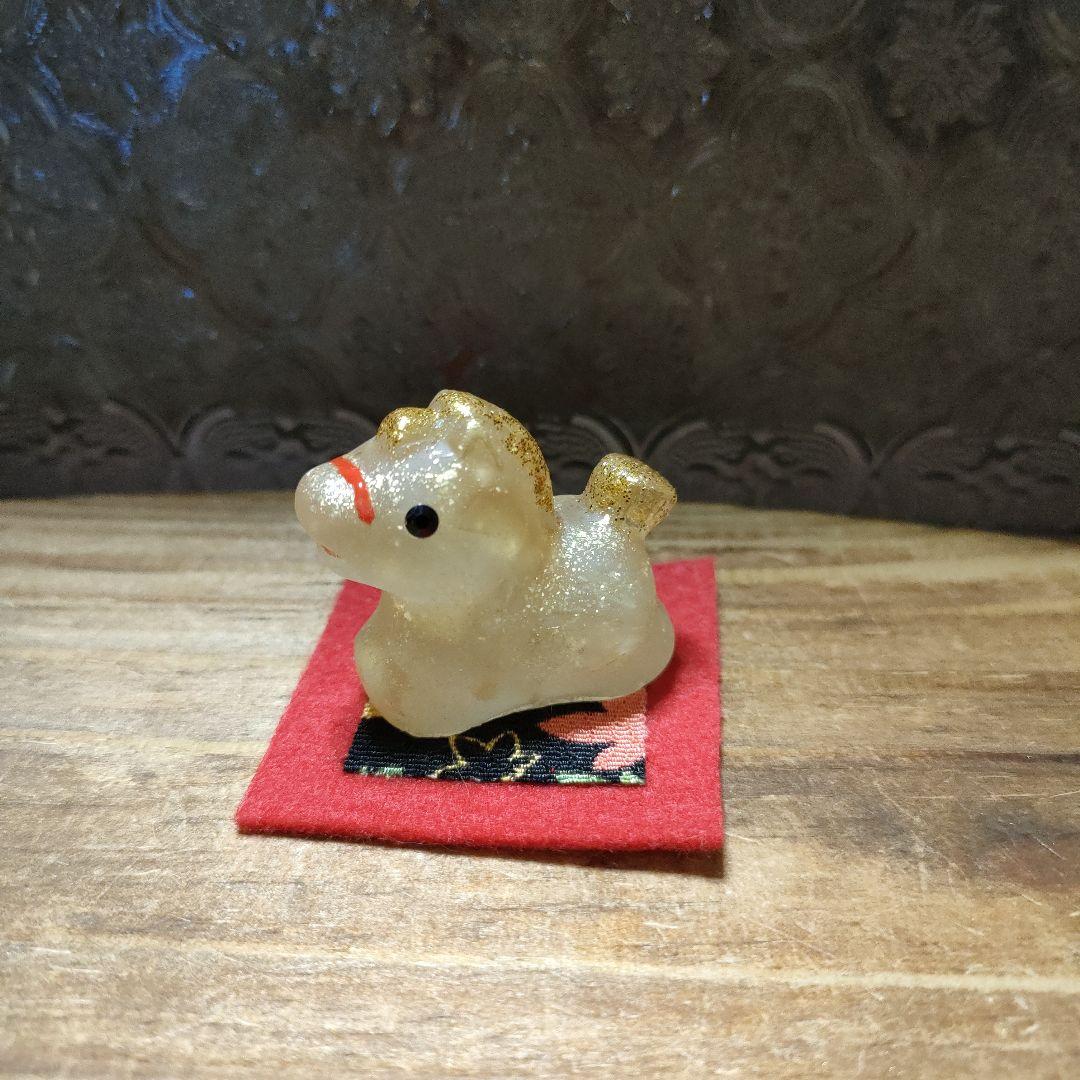 ☆わんこ0613☆オルゴナイト☆布袋様、干支馬A(小)☆