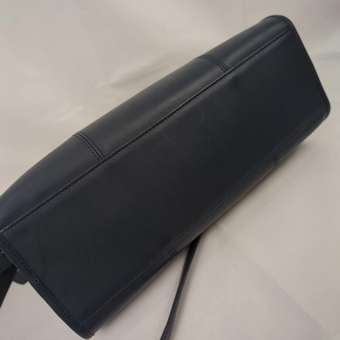 【希少】OLD COACH オール レザー ショルダー ビジネス ハンドバッグ