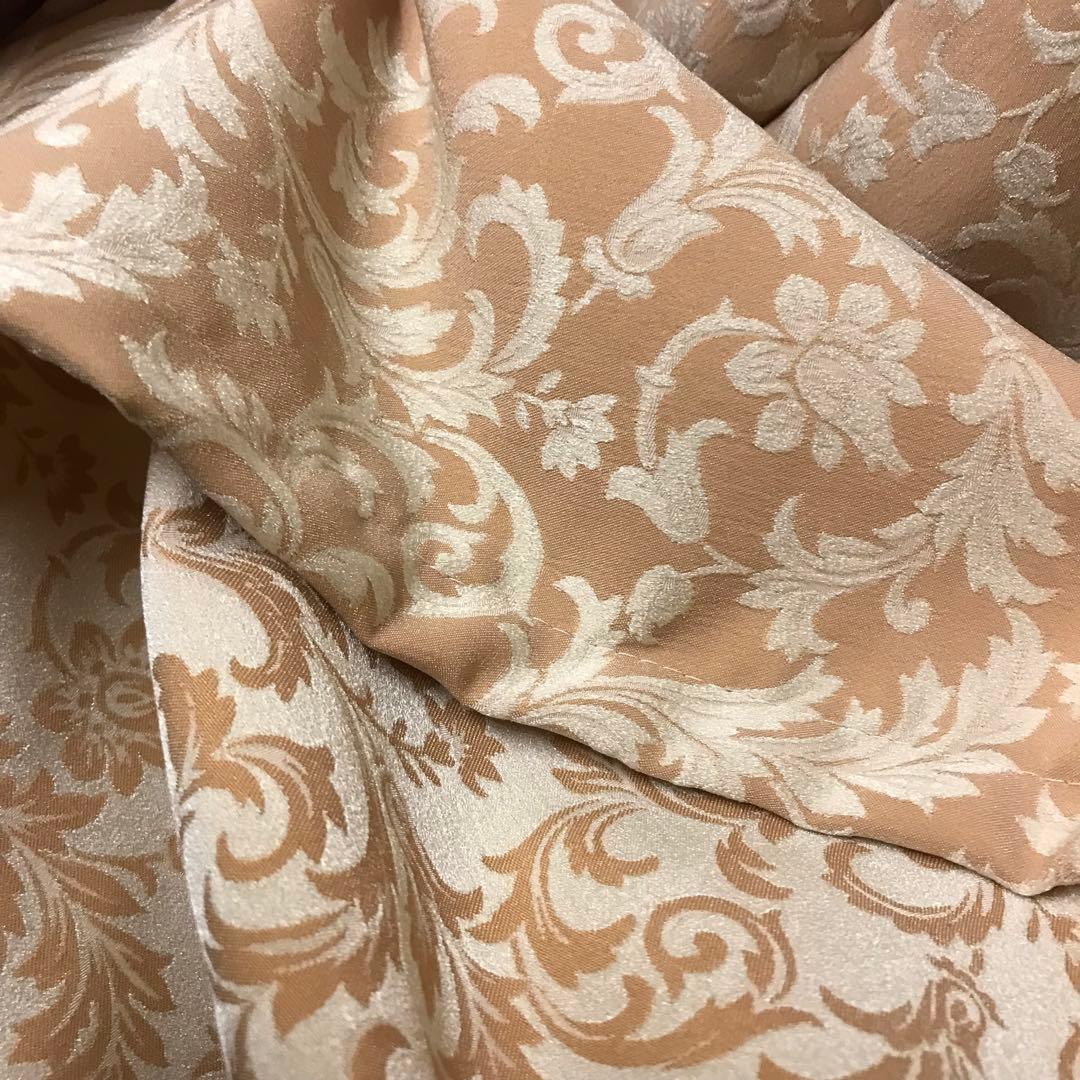 カーテン　幅200cm×丈200cm2枚 ピンクベージュ