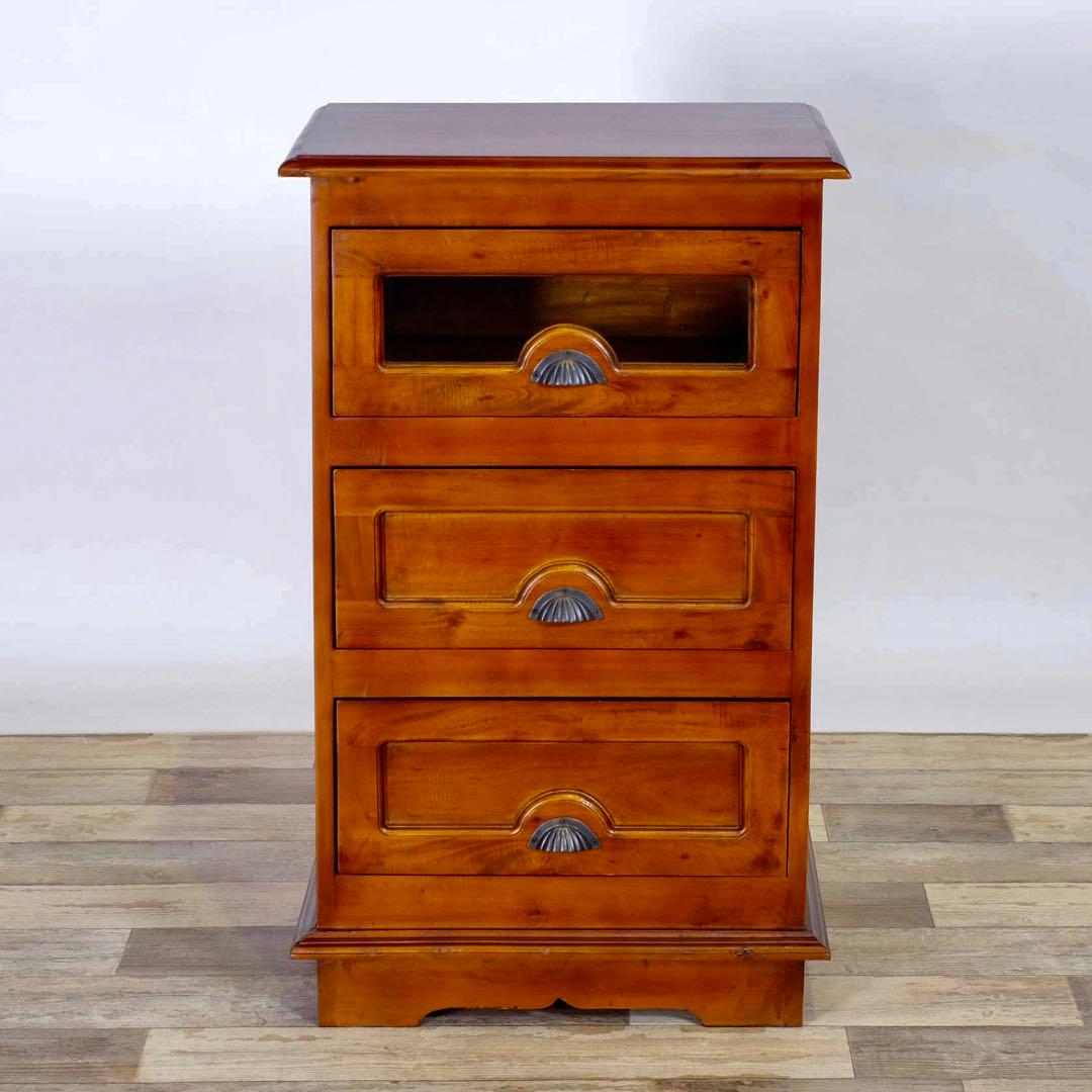 H 新品 アジアン チェスト サイドボード カントリー 収納 引き出し