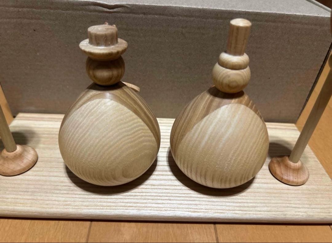 wooden Hina Doll木製雛人形木工職人