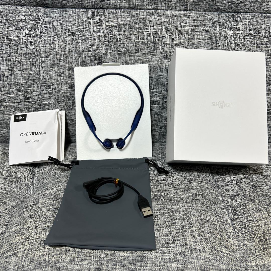 SHOKZ OpenRun Blue 骨伝導イヤフォン