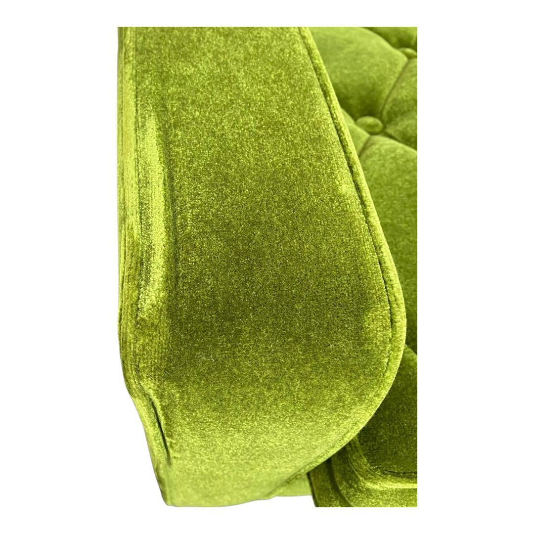 カリモク60　ロビーチェア　モケットグリーン 1人掛けソファ