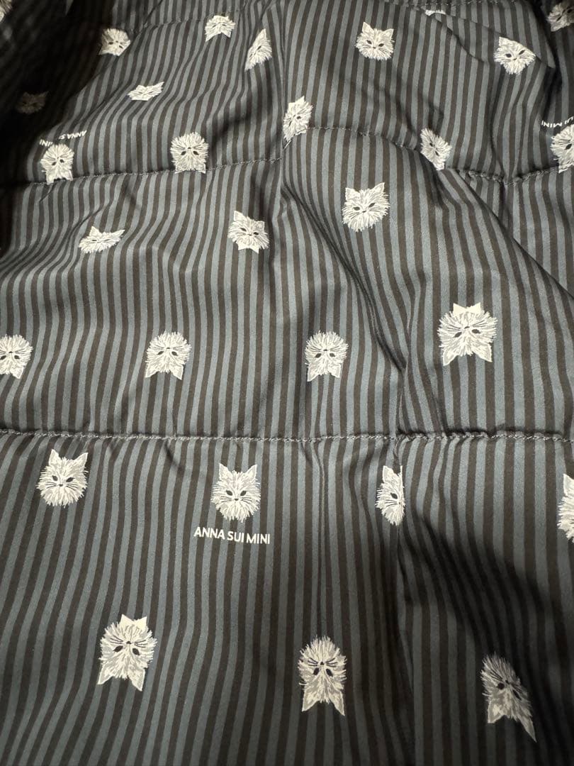 猫耳フード ファーブルゾン　アナスイミニ　ブラック　130〜140