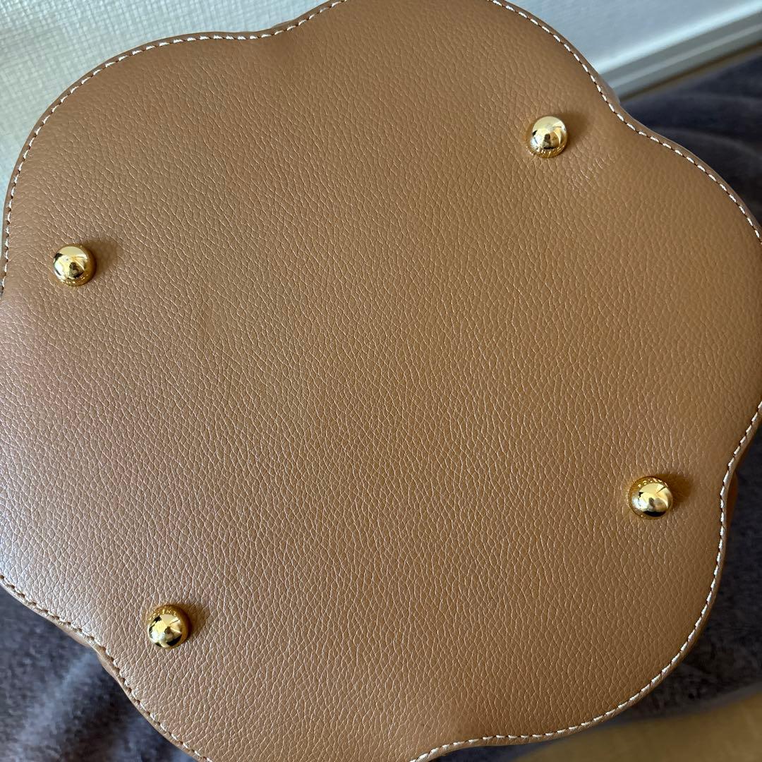 POLENE ポレーヌ　Numéro Huitカヌレバッグ　キャメル