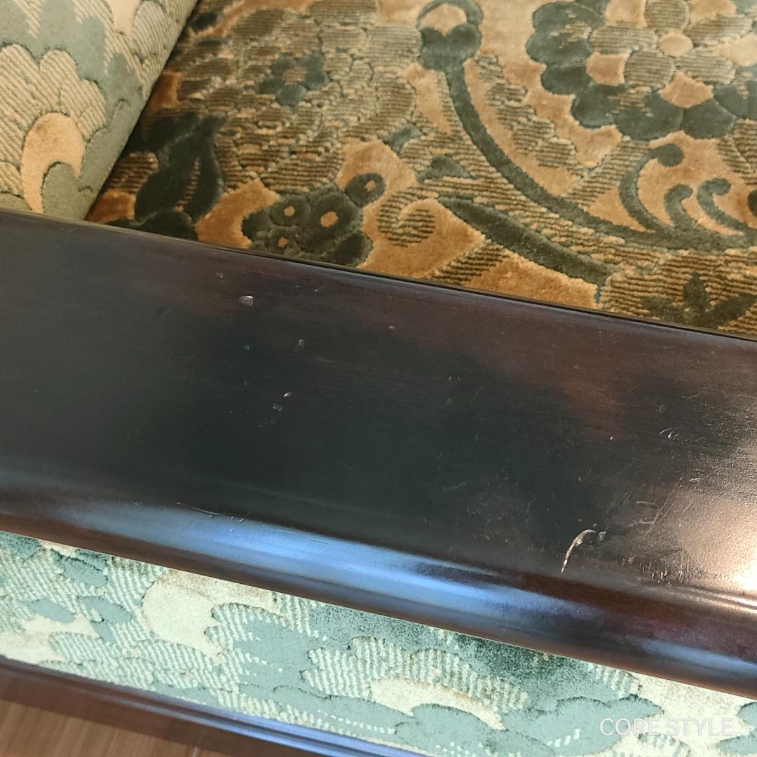 カリモク　金華山　アームソファ　一人掛け①　S52