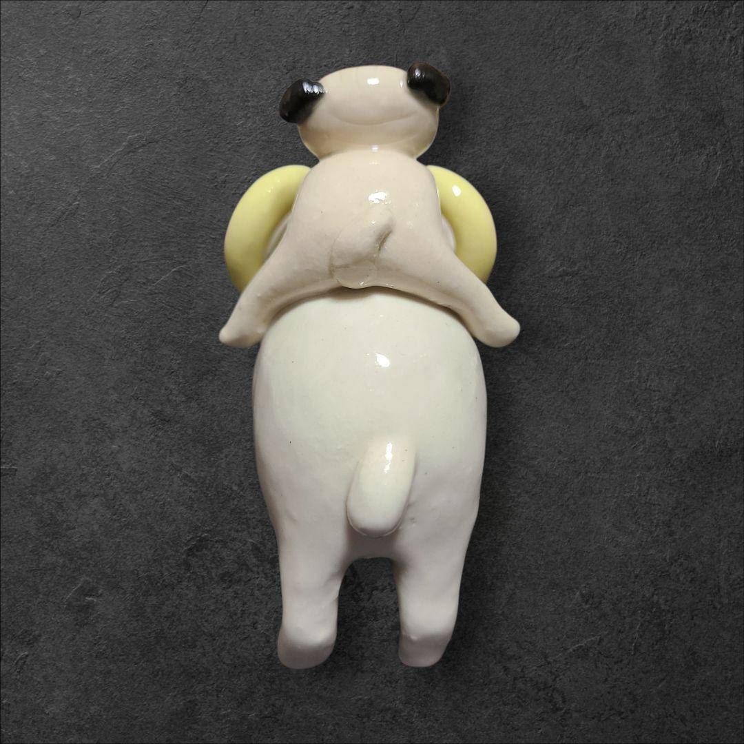 陶器干支置物 パグ置物 6体セット 未 申 酉 卯 巳 寅　台付き　正月