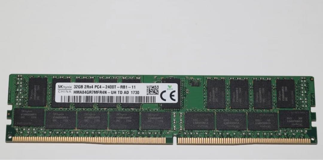32GB PC4-2400T DIMM メモリ(4枚=128GB)
