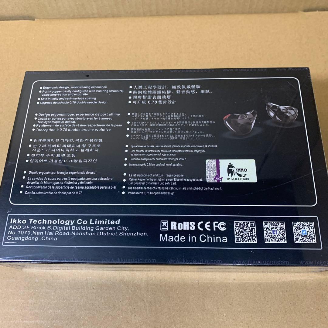 新品未開封　ikko OH10 Obsidian 有線イヤホン