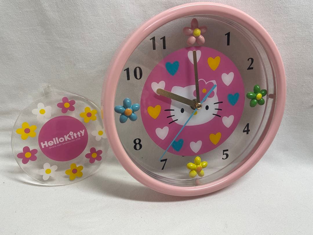 希少！ハローキティ カオハナ！1997年製壁掛け時計