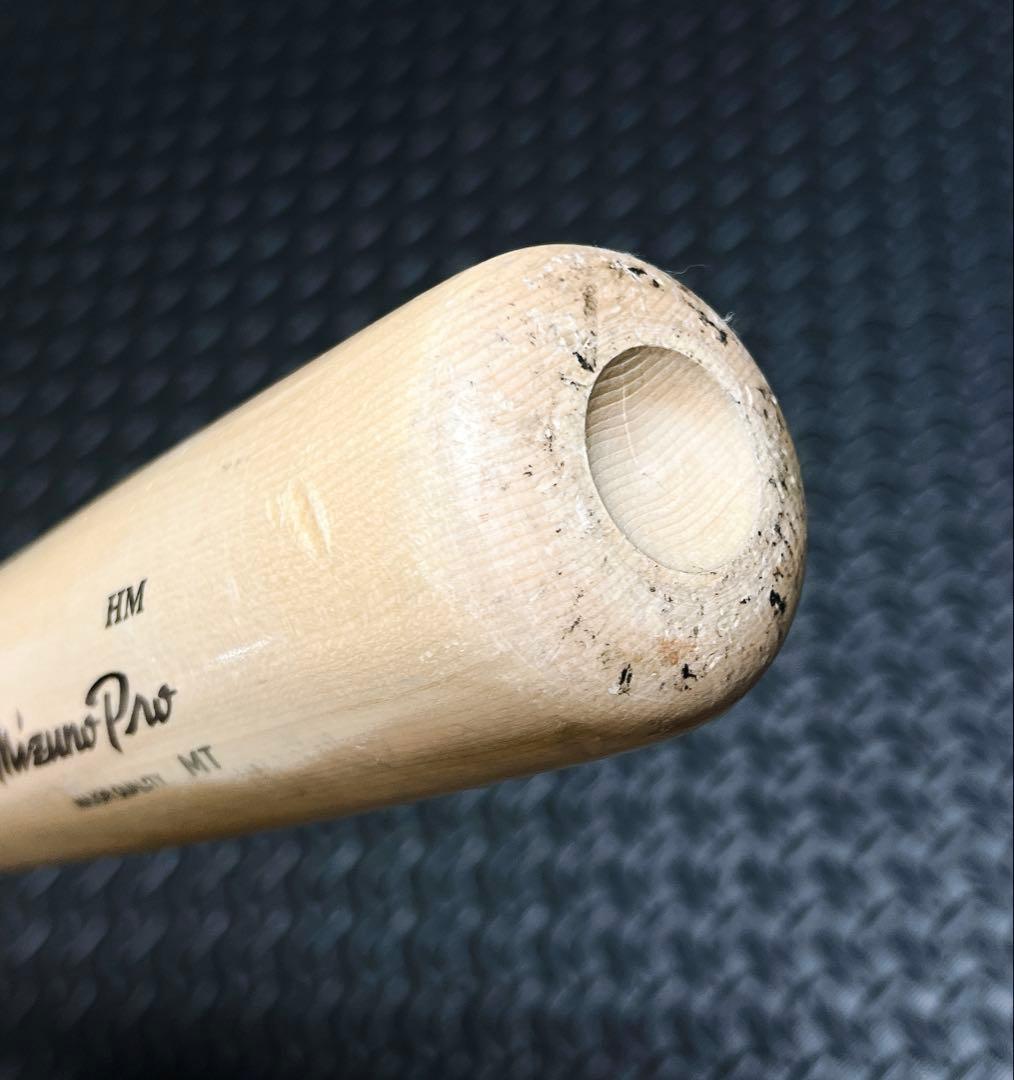 プロ支給品 硬式 木製 バット ミズノプロ NPBマーク入り 山野辺翔選手