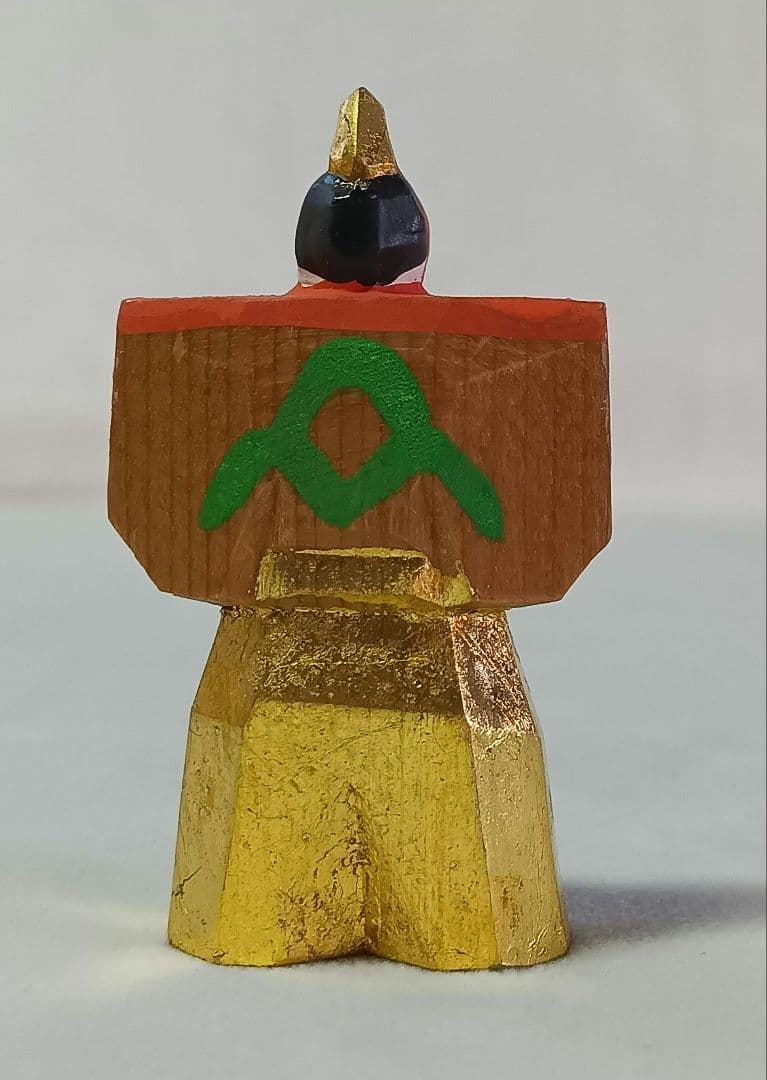 一刀彫　立雛　神泉　御雛　ひな人形　共箱　豆雛人形　ひなまつり　レトロ