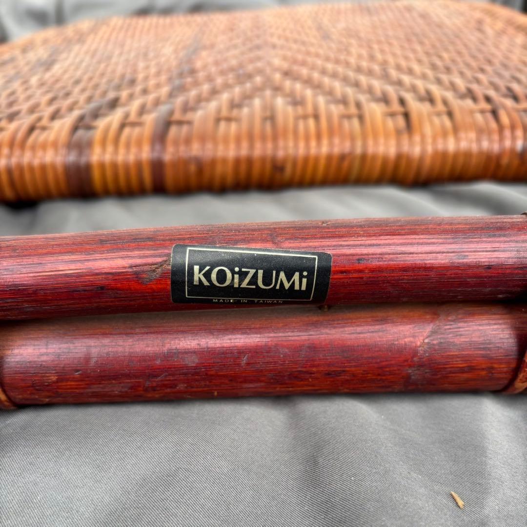 By90　KOIZUMI　座椅子　ラタン　4脚セット　椅子　チェア　和室　古道具