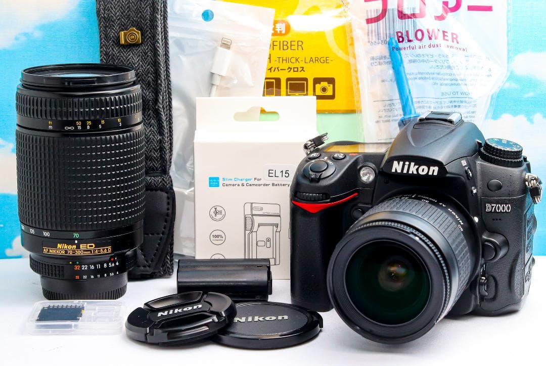 ニコン Nikon D7000⭐️望遠レンズ付⭐️スマホ転送⭐️一眼レフカメラ