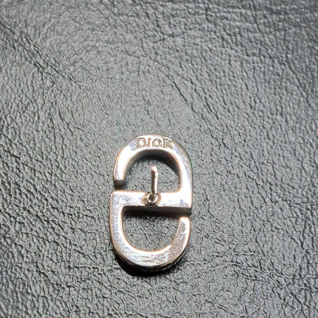 美品 DIOR ディオール ピアス petit CD ミニスタッド シルバー